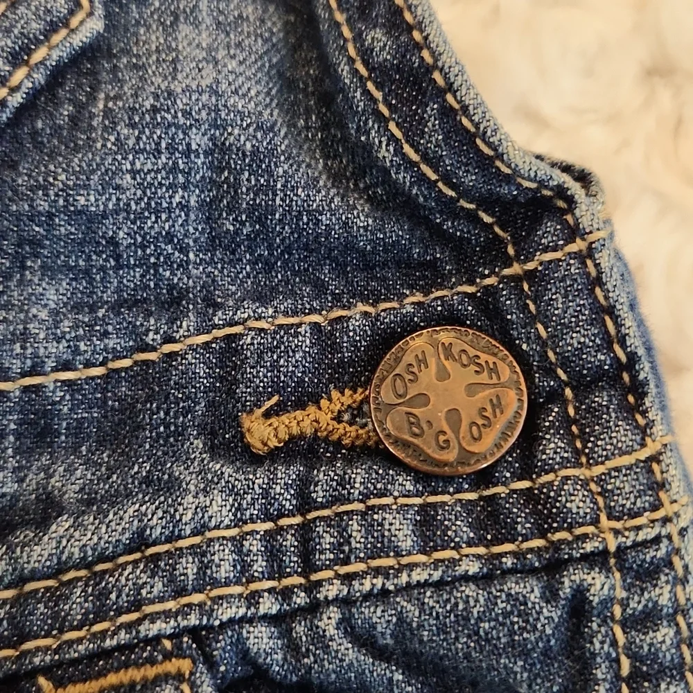 OshKosh B'Gosh Vintage Vestback Denim Overall Romper / Jumper UNISEX